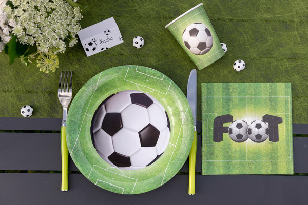 ASSIETTES BALLON DE FOOT X10 (22,5CM) – Image 3