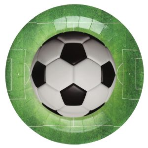 ASSIETTES BALLON DE FOOT X10 (22,5CM)