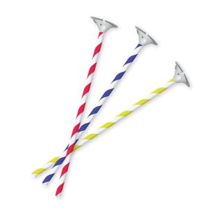 TIGES À BALLONS X10 (40CM) CARTON BIO COUPELLE PLASTIQUE